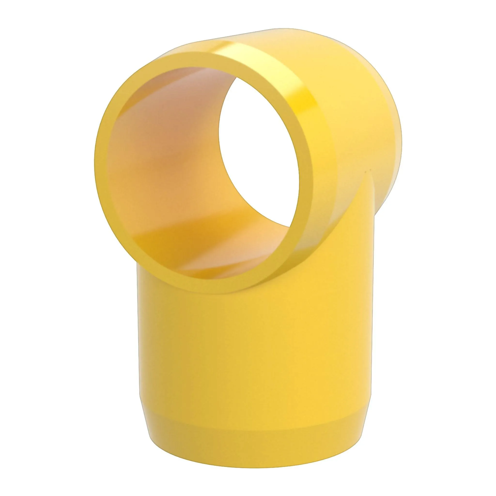 1-1/4 in. Slip Sling PVC Tee, Furniture Grade - Yellow