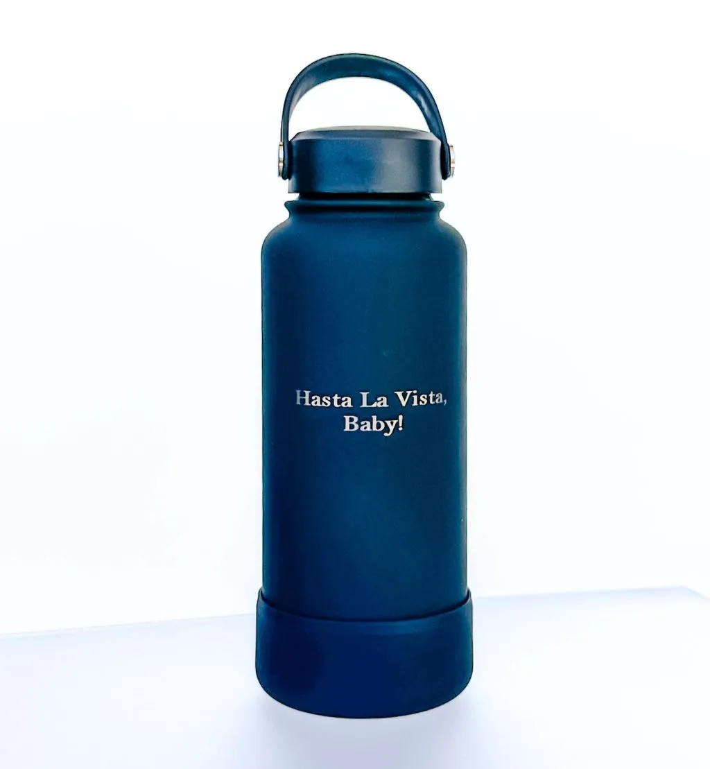 1-Litre Personalised Insulated Bottle with Rubber Base