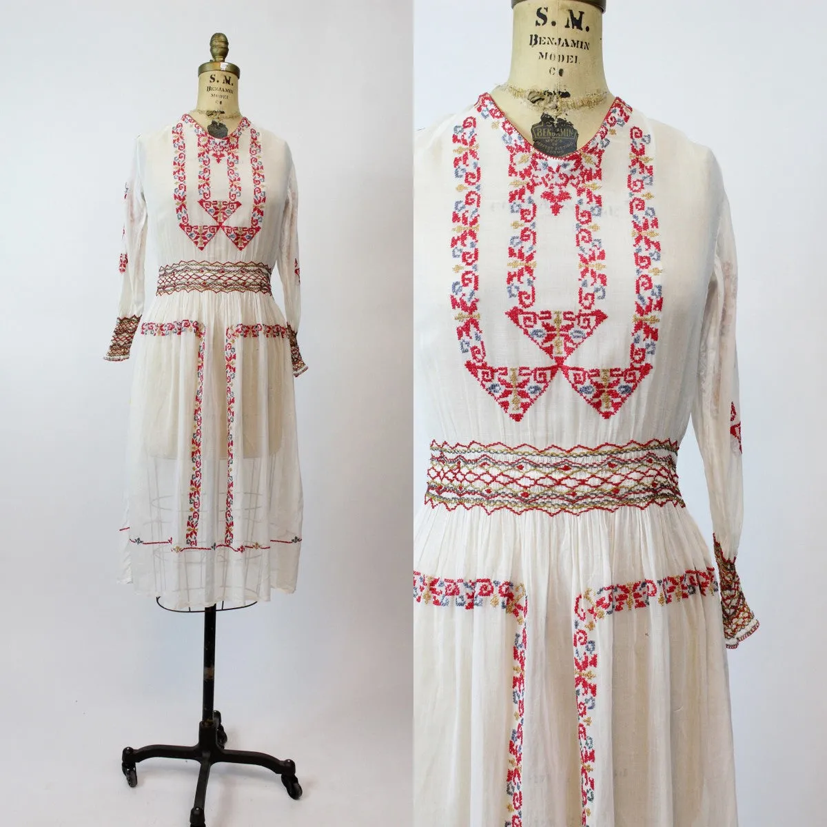 1920s hungarian peasant dress xs | new spring summer