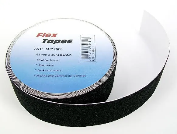 48mm x 10m Flex Non Slip Anti Skid Safety Tape - 3 Colour Options