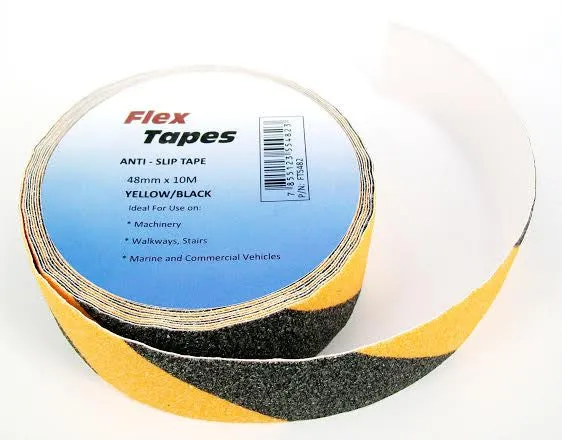 48mm x 10m Flex Non Slip Anti Skid Safety Tape - 3 Colour Options