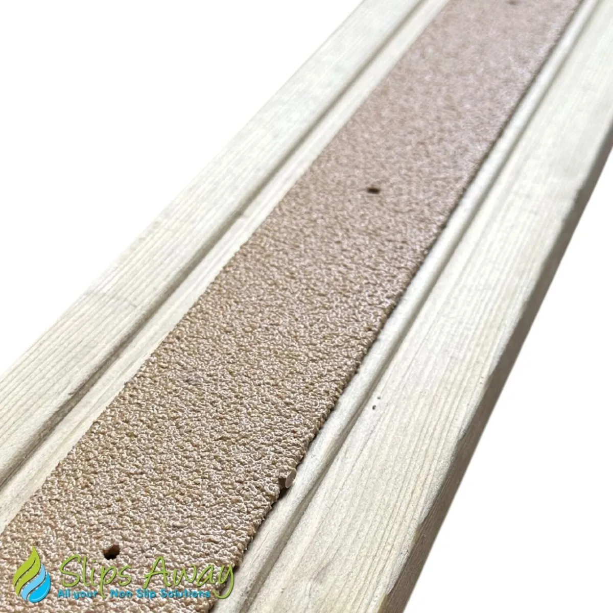 50mm Wide Non-Slip Anti-Skid Decking Strips - Safety and Style for Outdoor Space - BEIGE