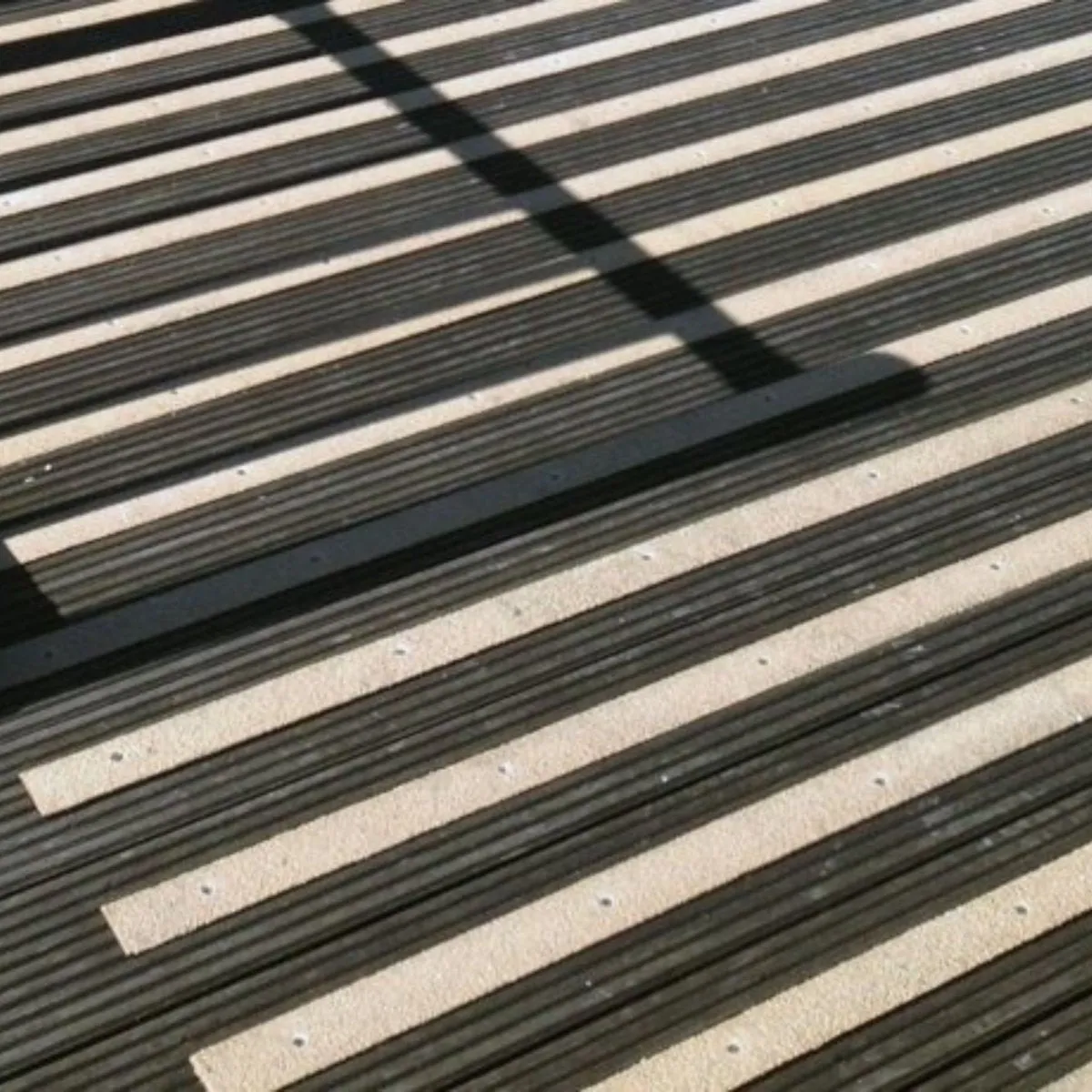 50mm Wide Non-Slip Anti-Skid Decking Strips - Safety and Style for Outdoor Space - BEIGE