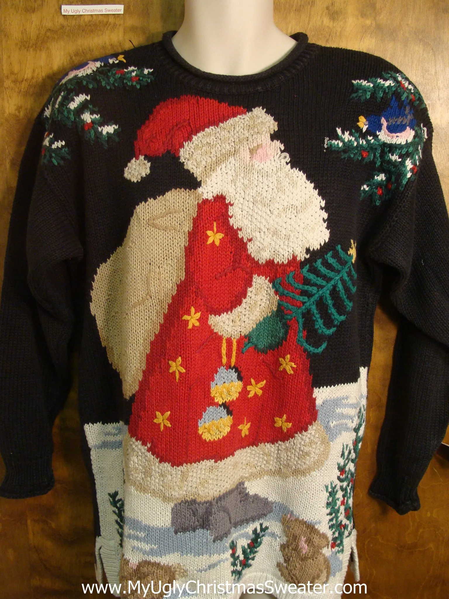 80s Santa Delivering Presents Ugly Christmas Sweater