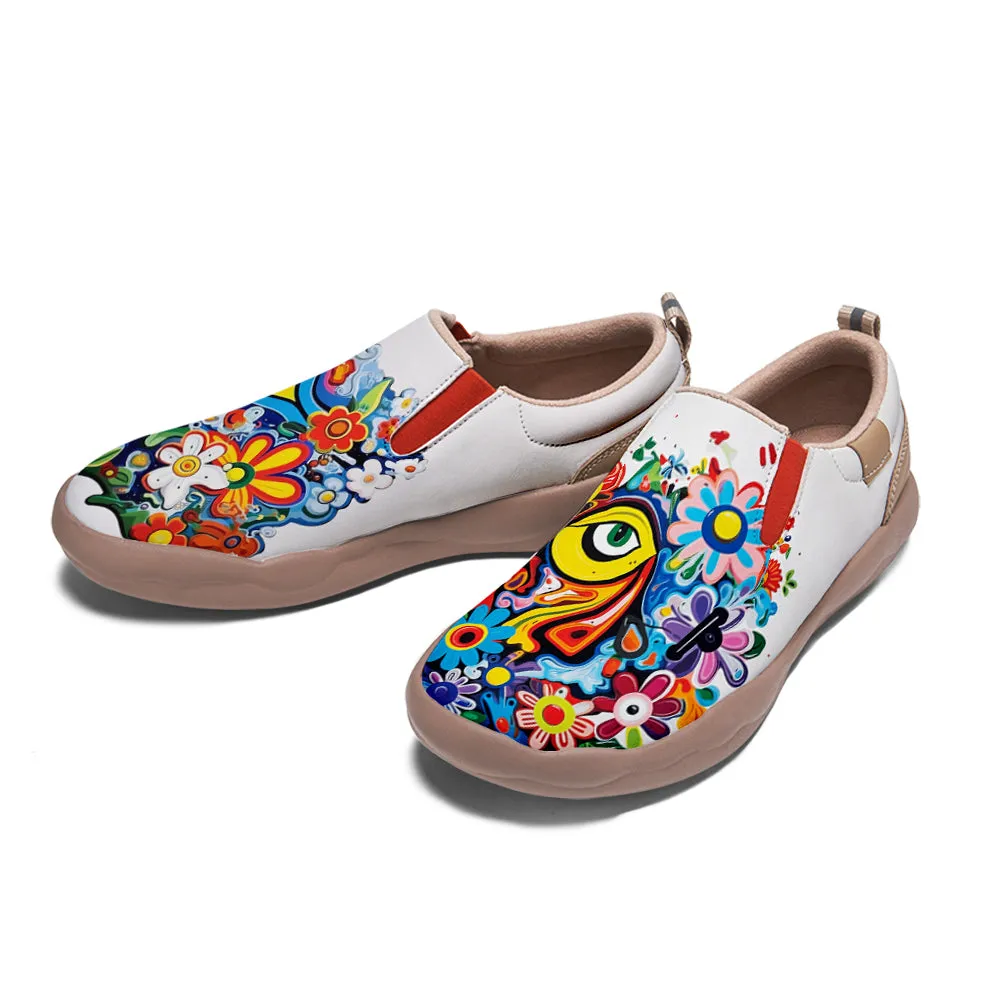 Abstract Eyes Slip On