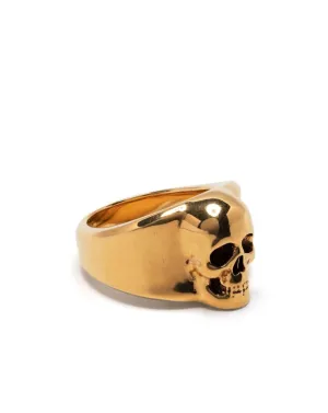 Alexander McQueen polished-effect skull ring