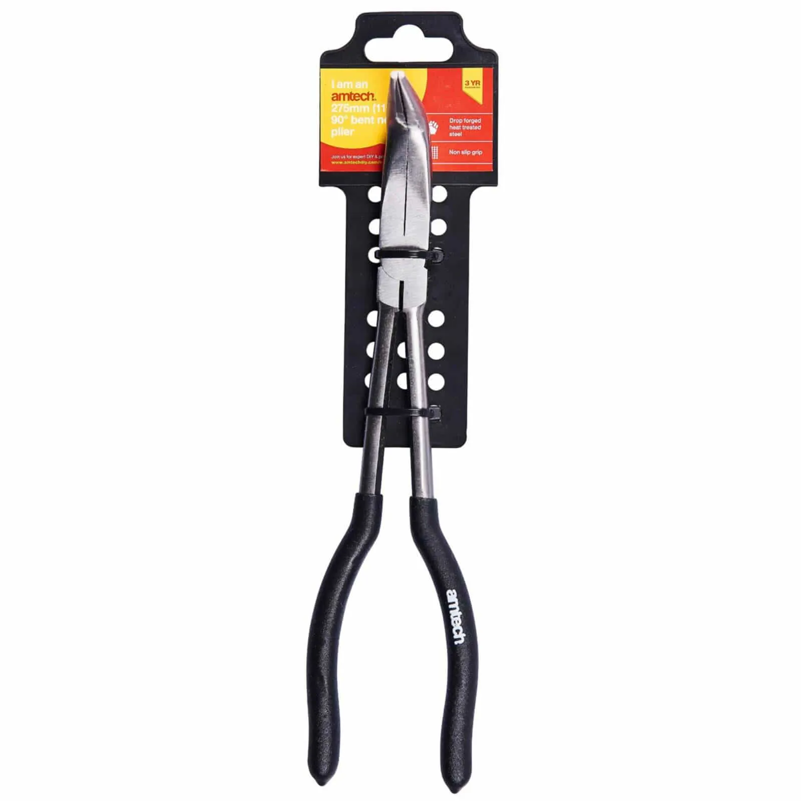 Amtech 11" Bent Nose Plier Non Slip Grip