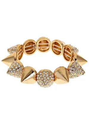 Back At It Rhinestone Spike Bracelet