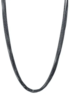 BLACK RHODIUM NECKLACE BY SLOAN