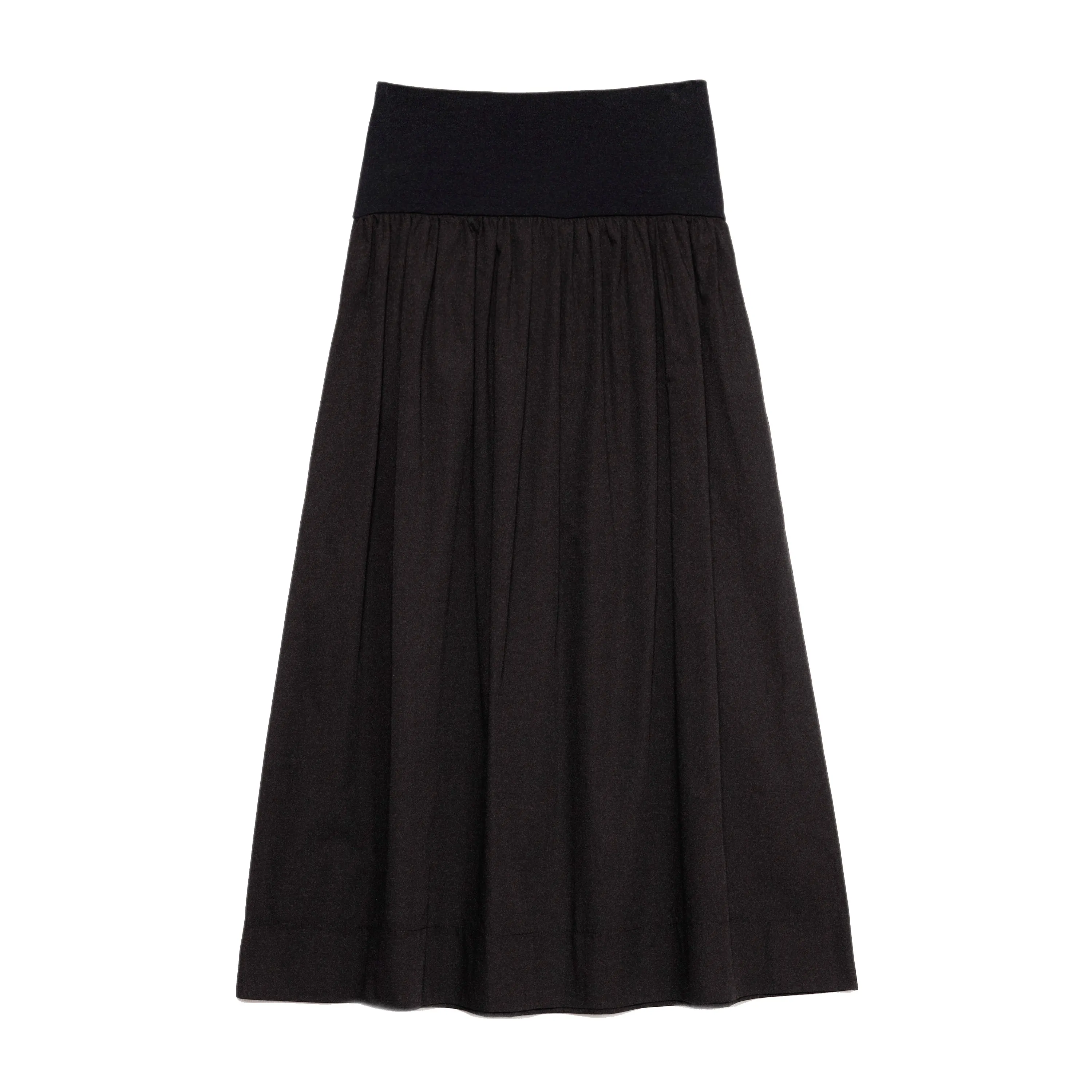 Black Woven Mix Full Skirt