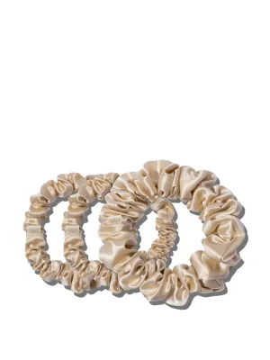 Blonde midi scrunchie (set of 3)