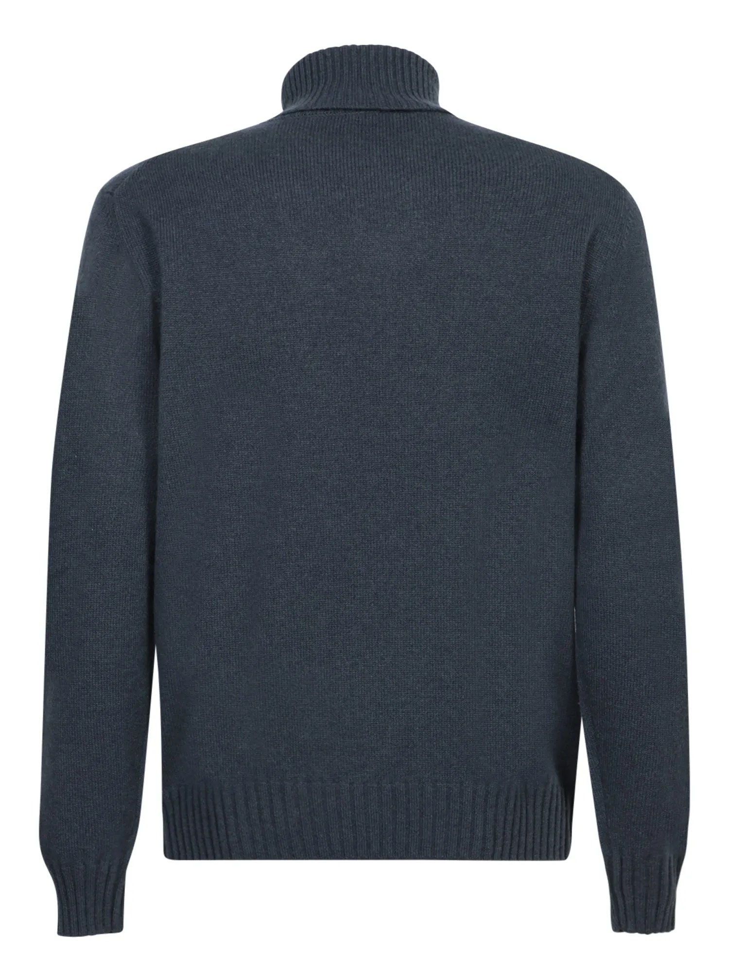 Blue Cashmere Turtleneck Sweater