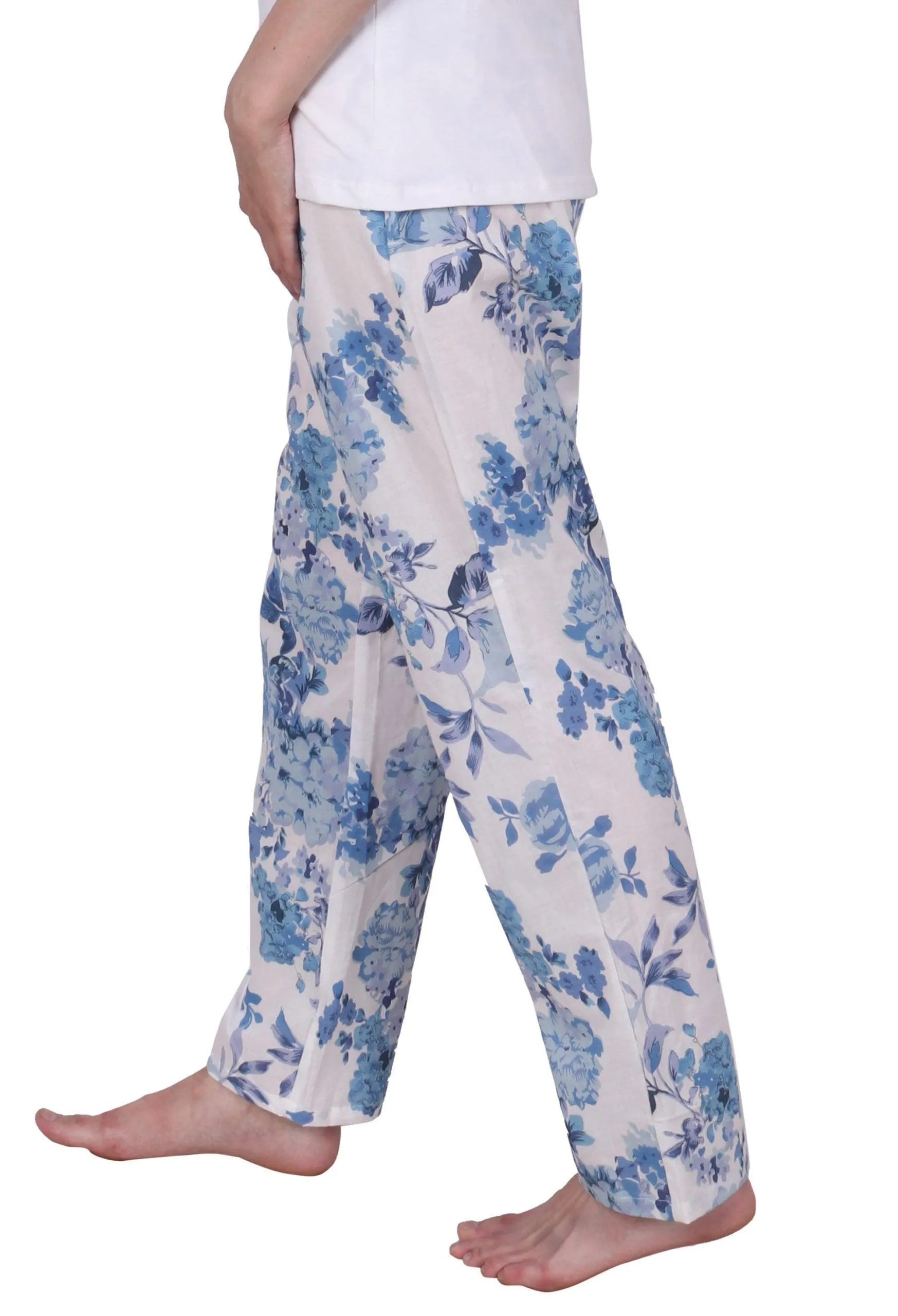 Blue Floral Printed Pyjama