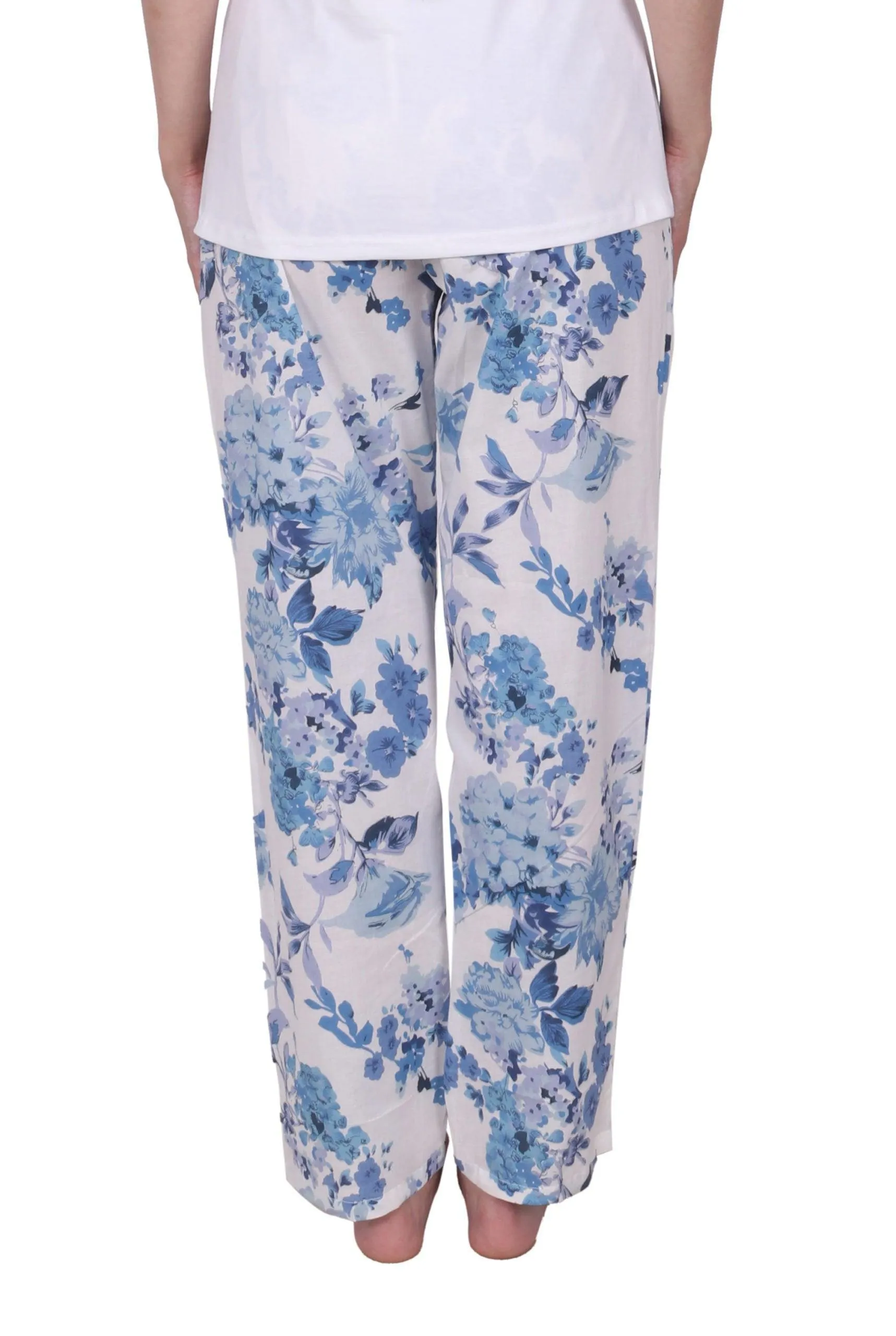 Blue Floral Printed Pyjama