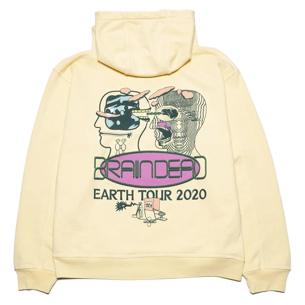 Brain Dead Earth Tour 2020 Pullover Hoodie / Lemon