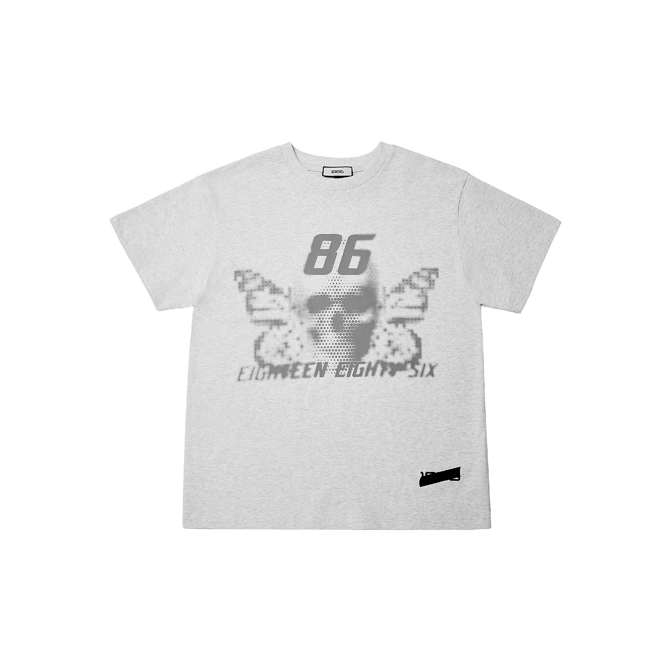 BUTTERFLY T-SHIRT- LIGHT GREY