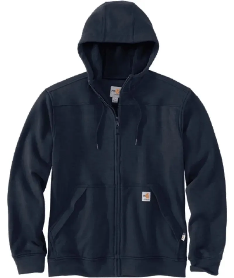 CARHARTT - FR RAIN DEFENDER RELAXED FIT FLEECE JACKET, NAVY