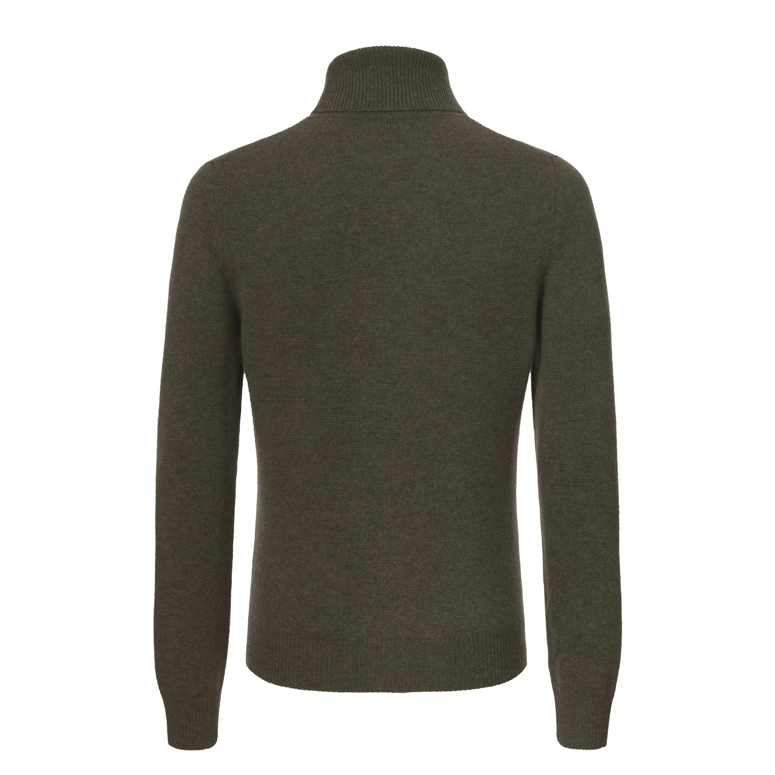 Cashmere Turtleneck Sweater in Forest Green