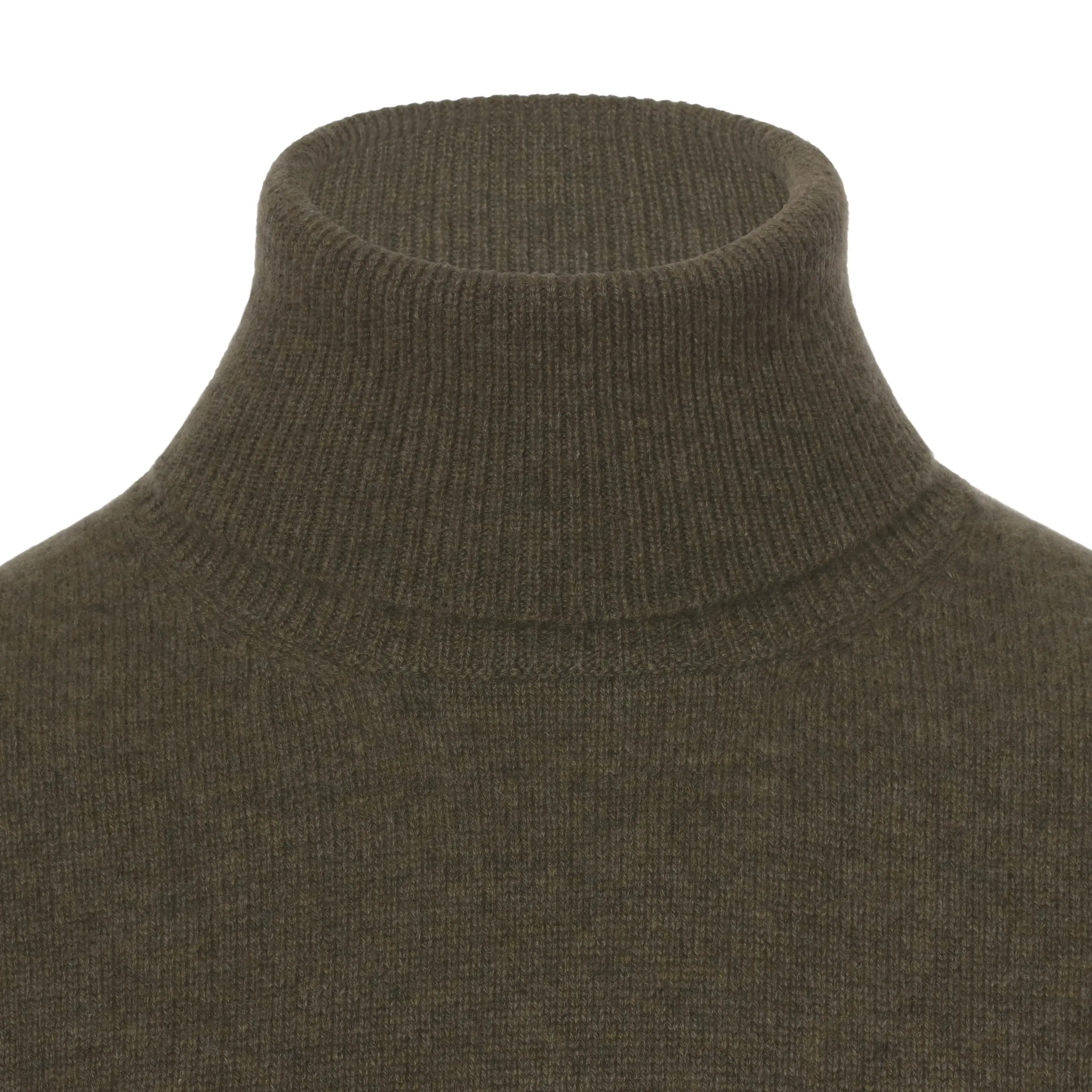 Cashmere Turtleneck Sweater in Forest Green