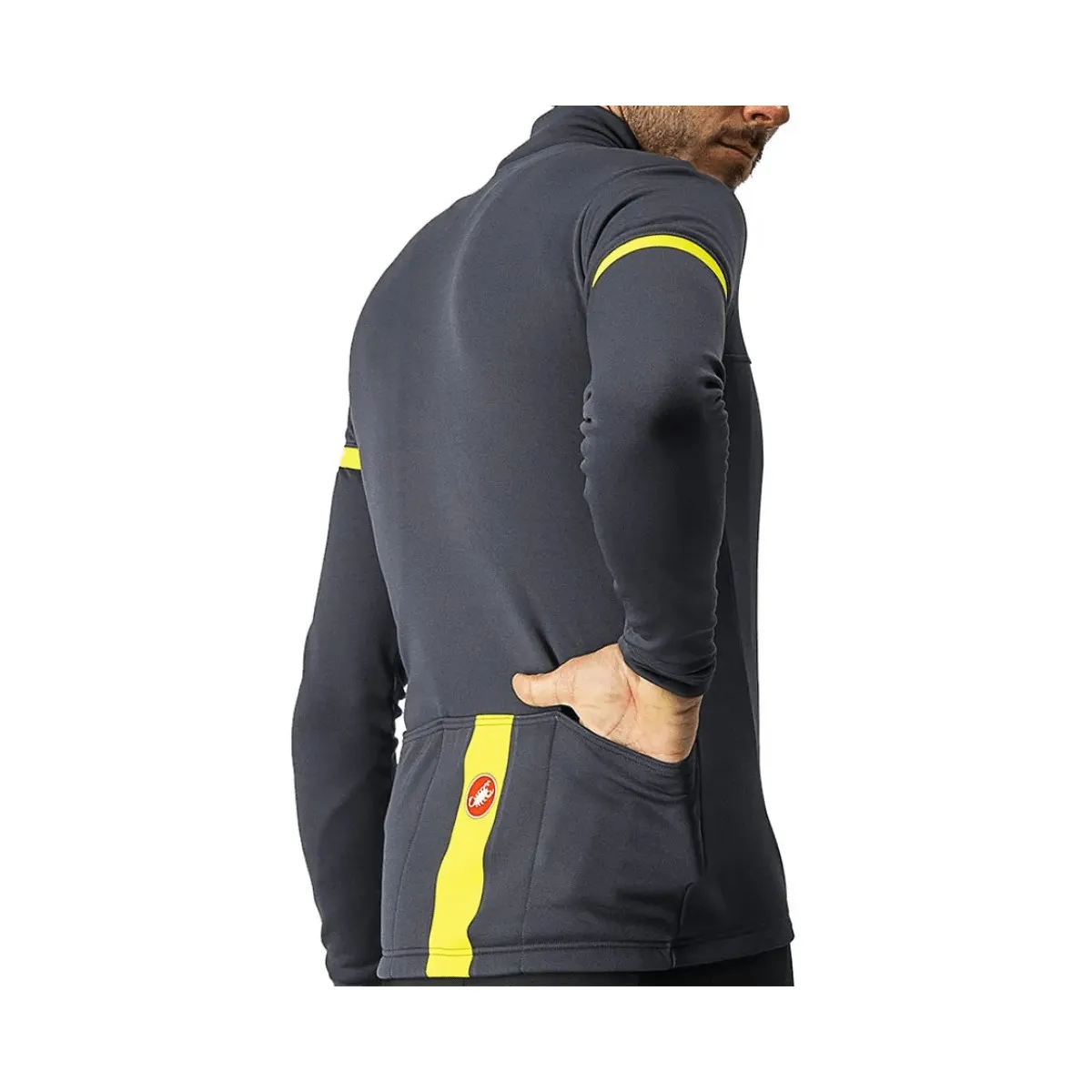 Castelli Fondo 2 FZ Long Sleeve Jersey Dark Grey