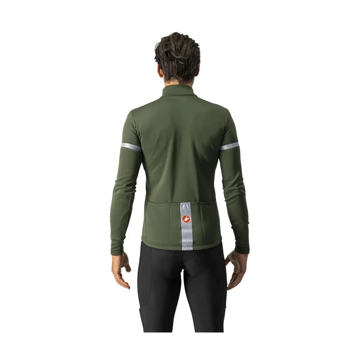 Castelli Fondo 2 FZ Long Sleeve Jersey Military Green