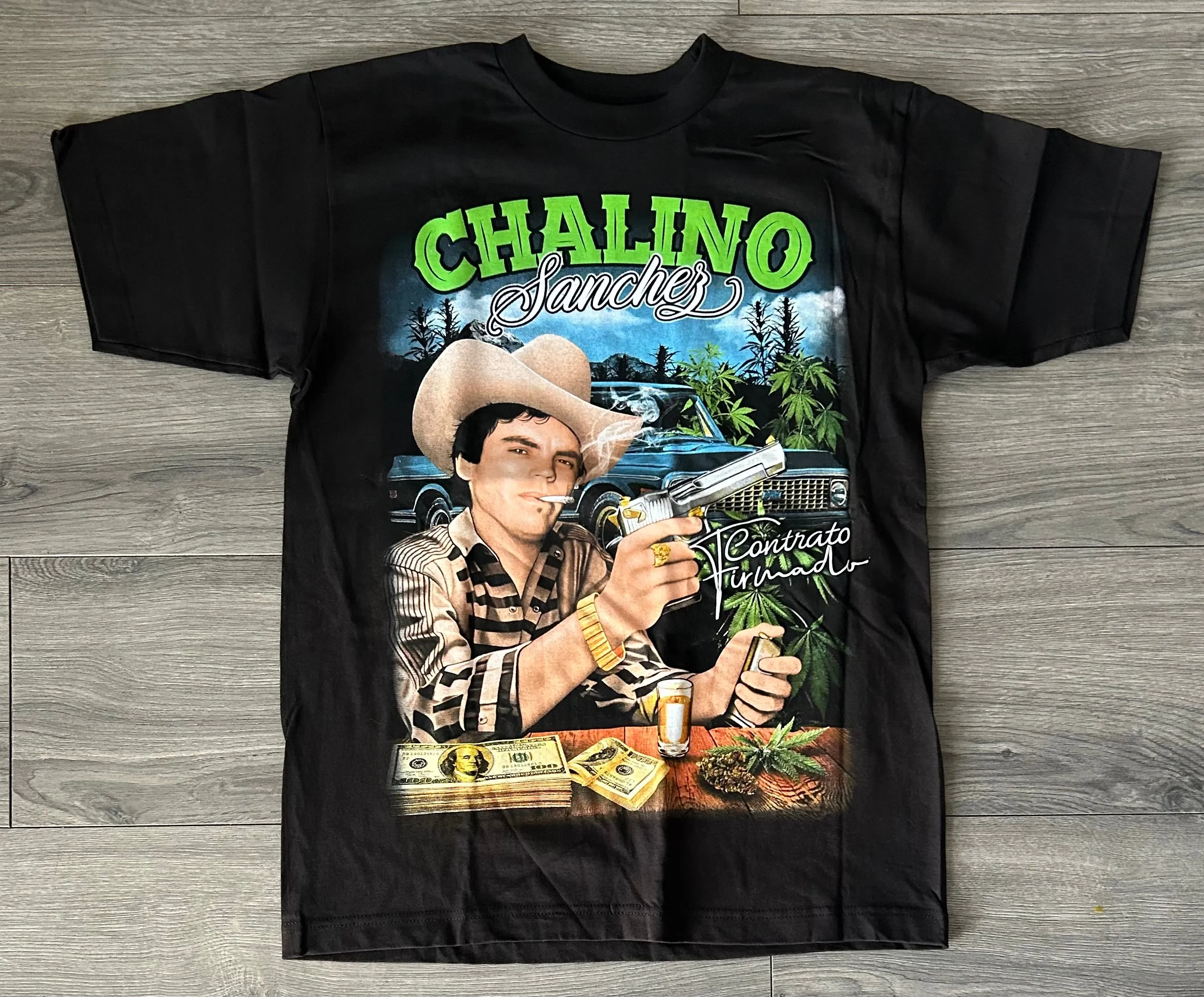 Chalino Sanchez Men's Black T Shirt