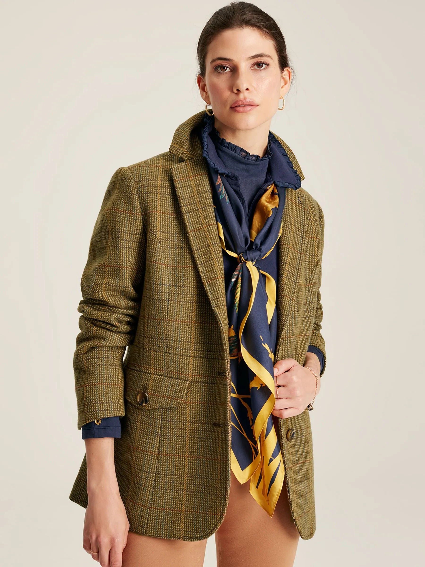 Clarence Tweed Blazer - Green Tweed