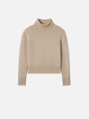 Clean Turtleneck Sweater -- Oatmeal Heather