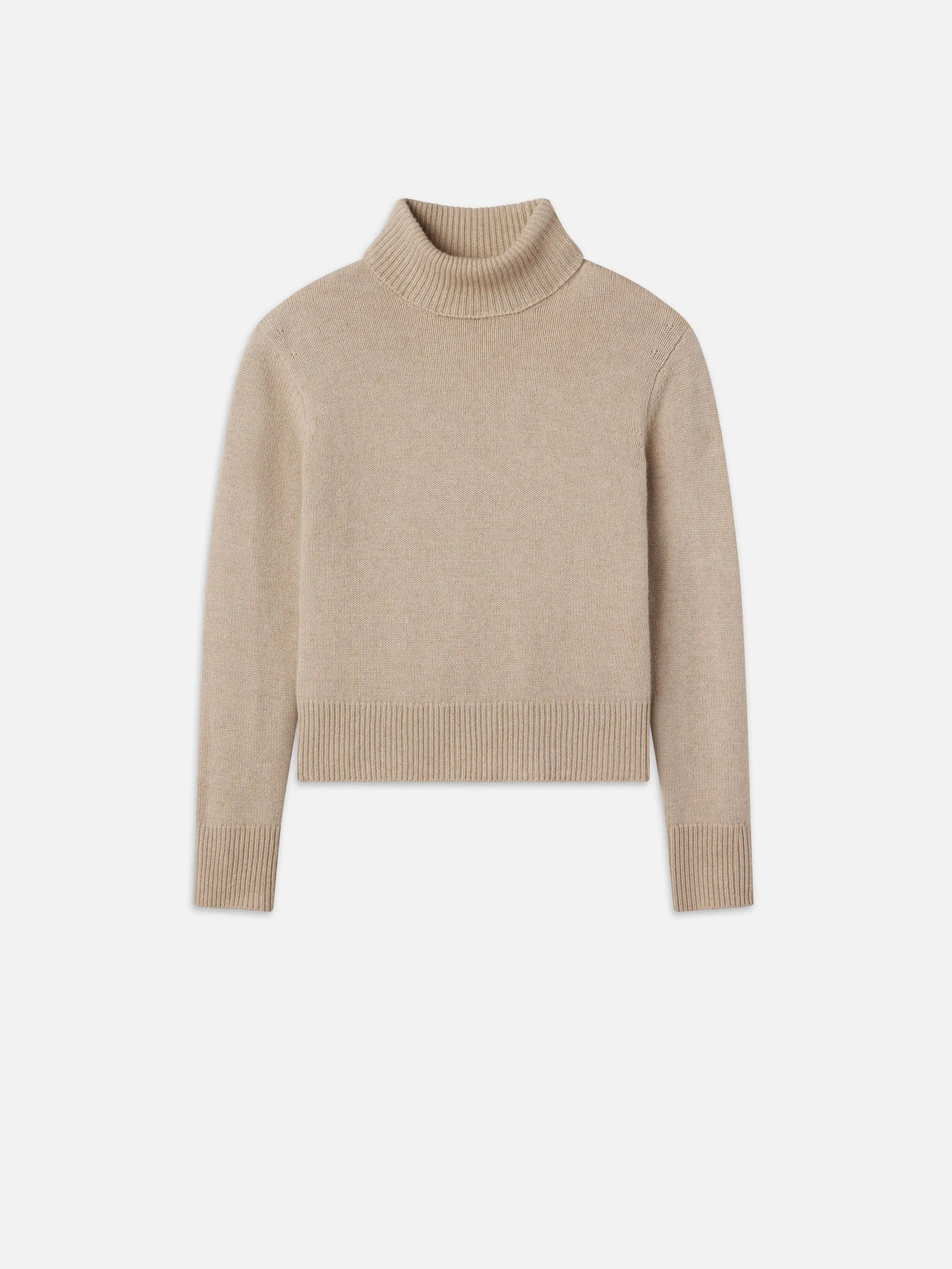 Clean Turtleneck Sweater -- Oatmeal Heather