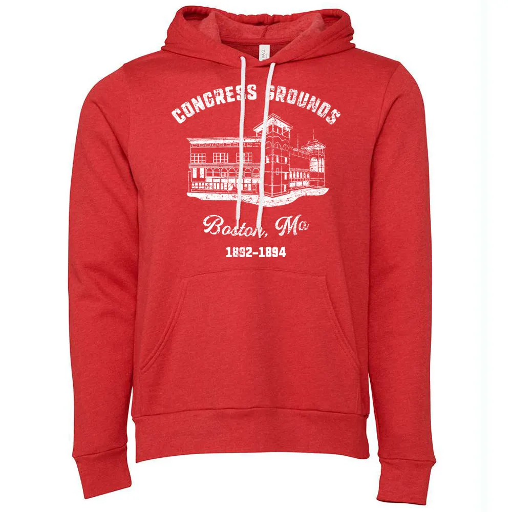 Congress Grounds Hoodie | Congress Grounds Heather Red Hoodie