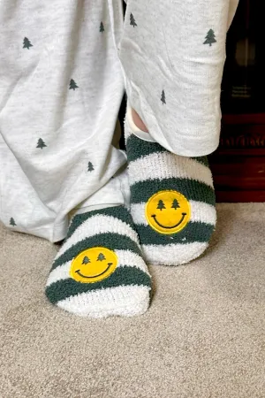 Cozy Smiley Socks by PJ Salvage