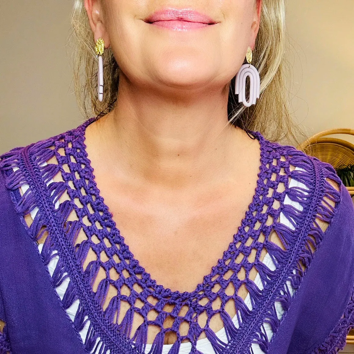 Crochet Purple Sun Tunic