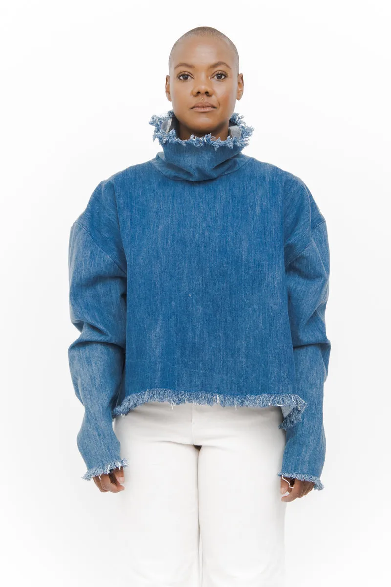 DENIM TURTLENECK