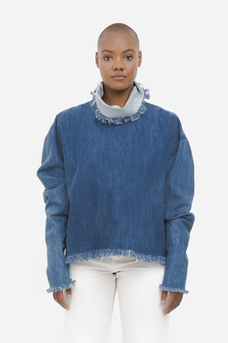 DENIM TURTLENECK