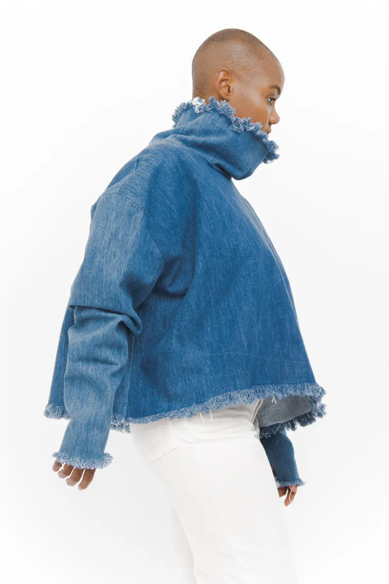 DENIM TURTLENECK