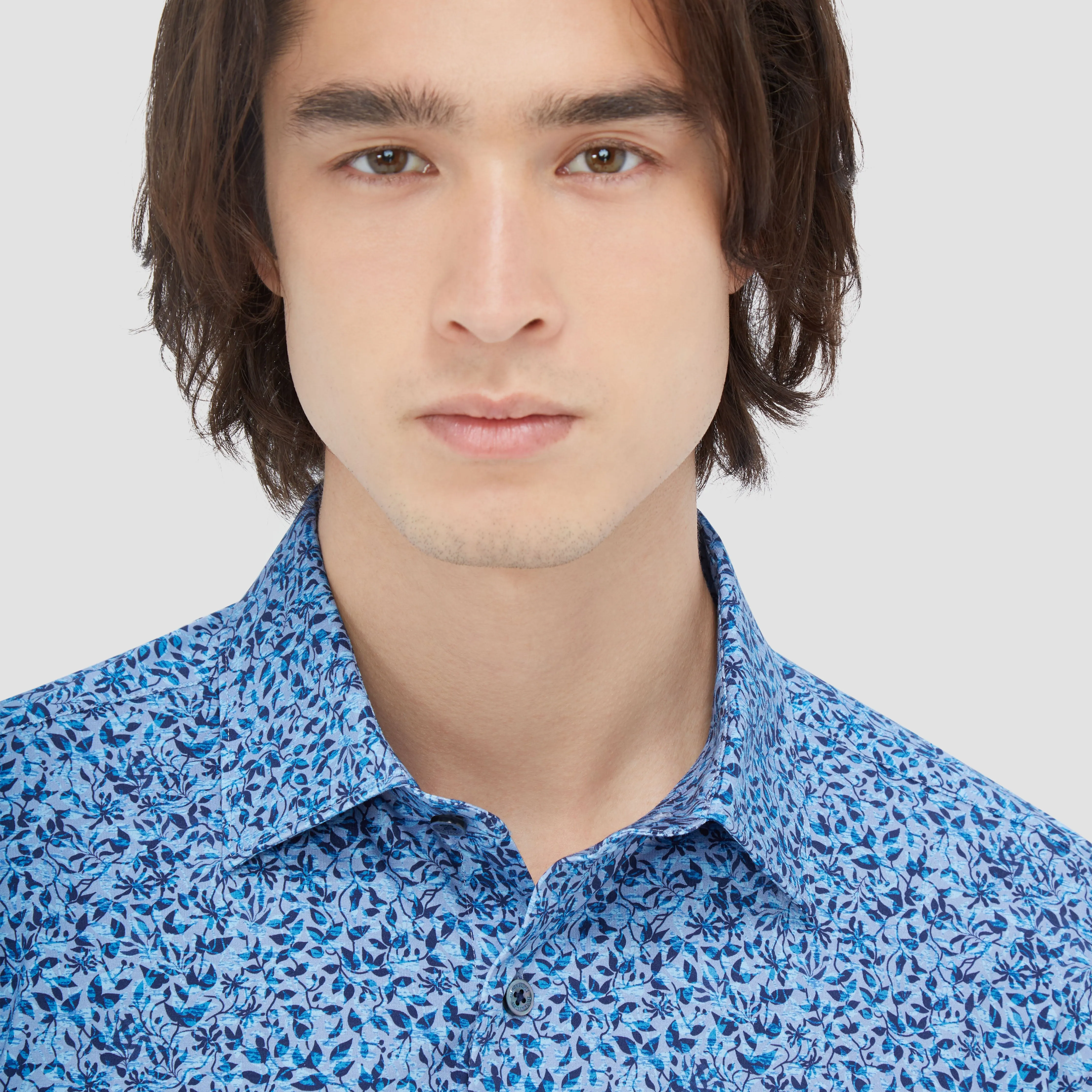 Devon Leaf Print OoohCotton Shirt