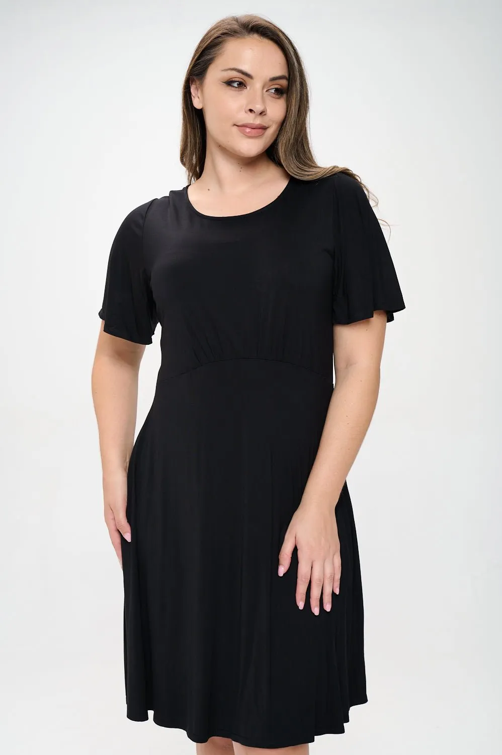 Elli Plus Size Short Sleeve Dress