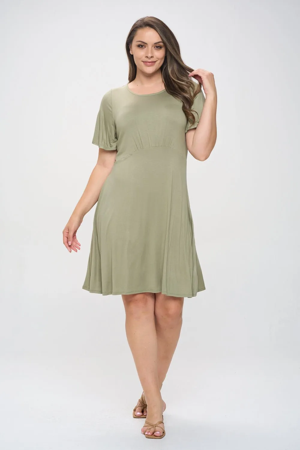 Elli Plus Size Short Sleeve Dress