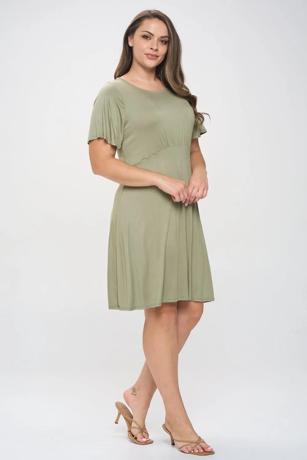 Elli Plus Size Short Sleeve Dress