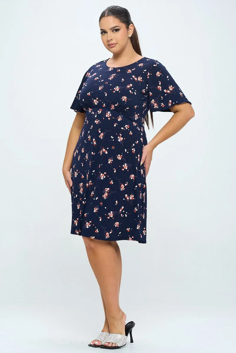 Elli Plus Size Short Sleeve Dress