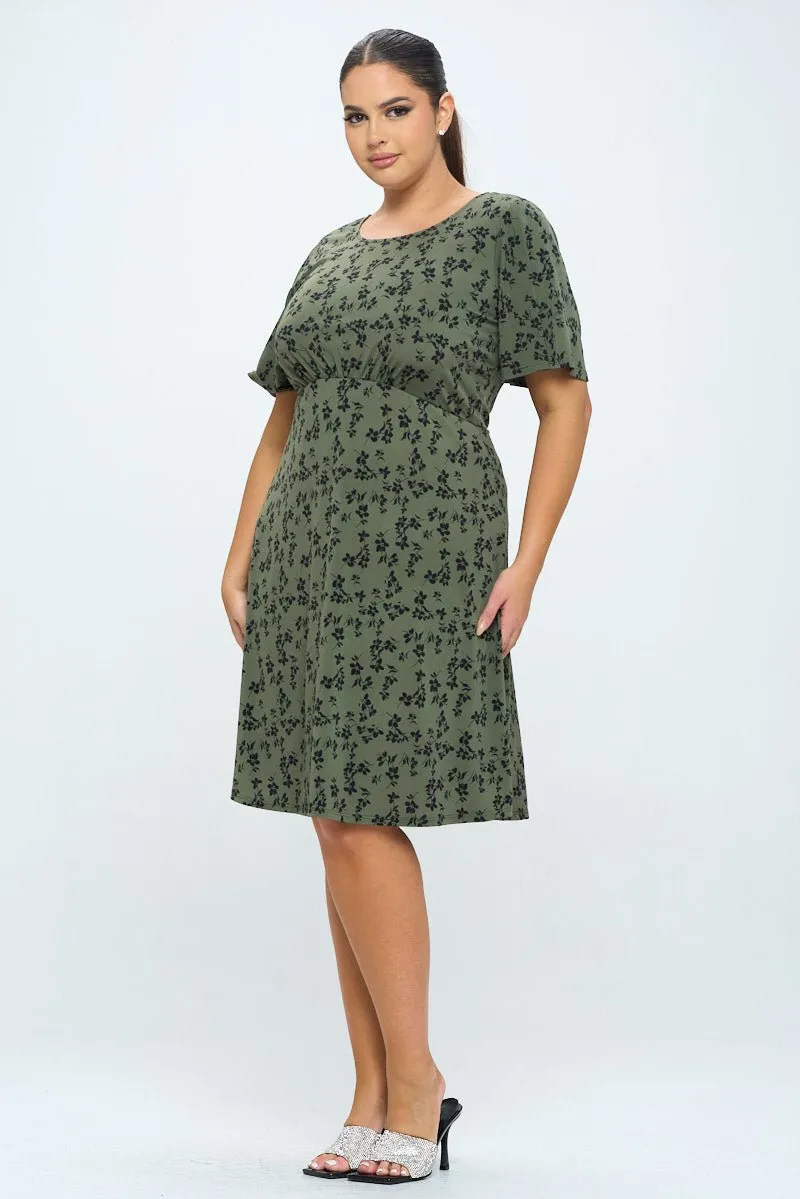 Elli Plus Size Short Sleeve Dress