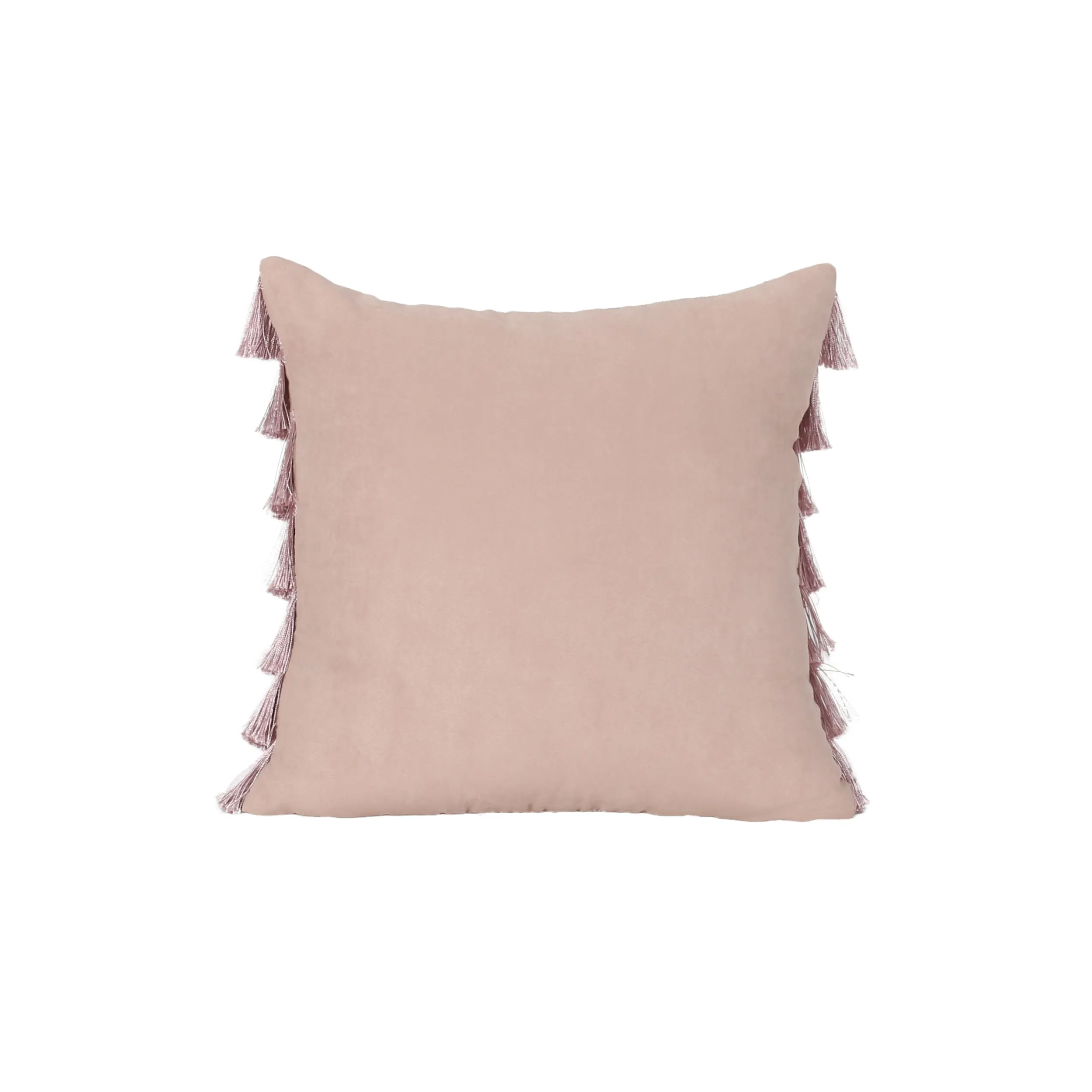 Elvira Glam Square Fabric Pillow Cover with Fringes