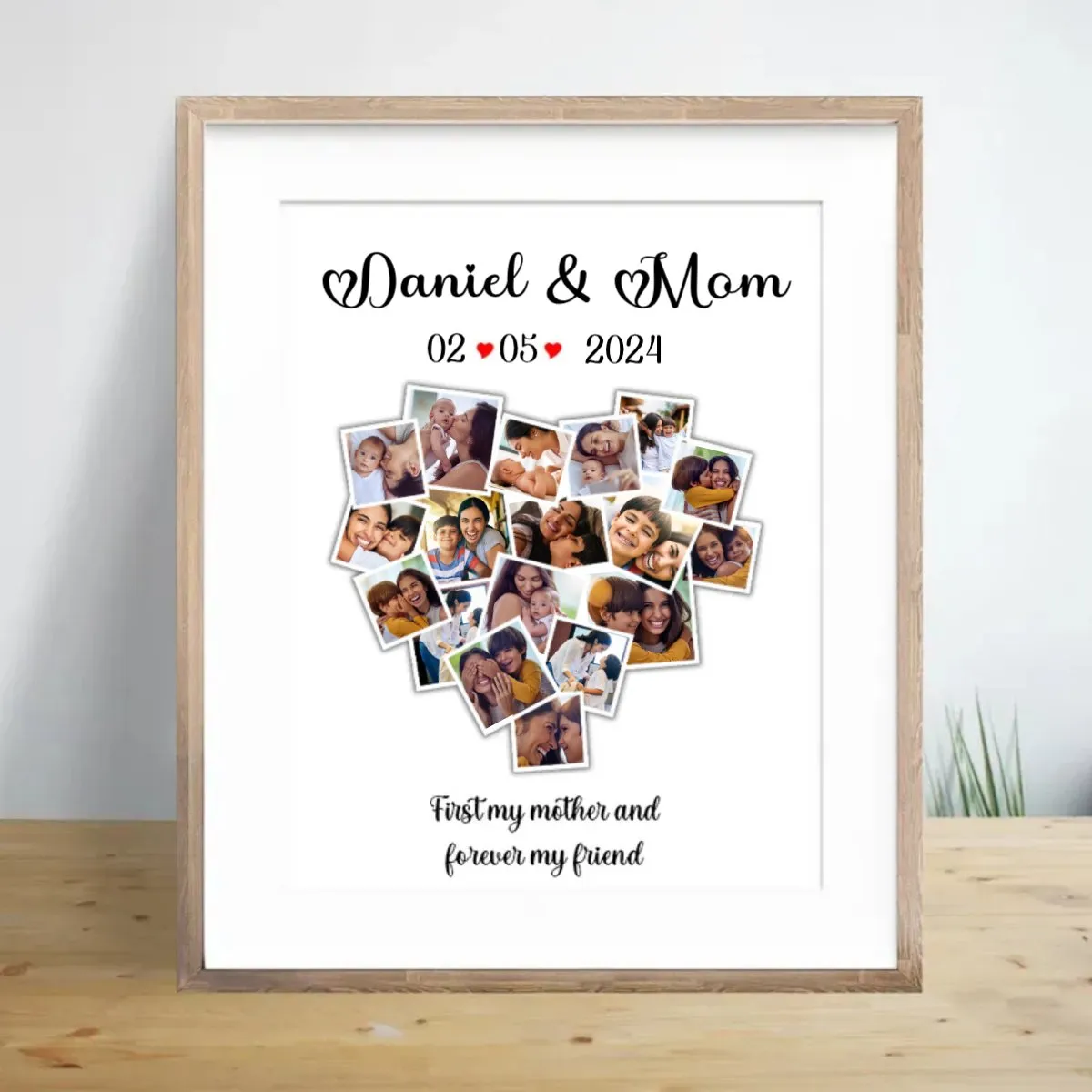 Family - First My Mother And Forever My Friend - Personalized Picture Frame