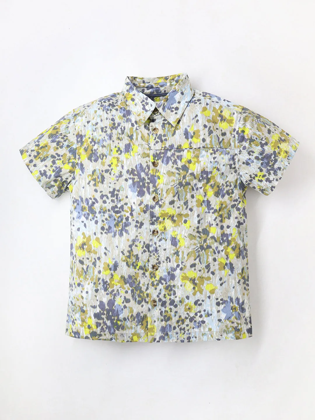 Fine Cotton Printed Shirt For Boys