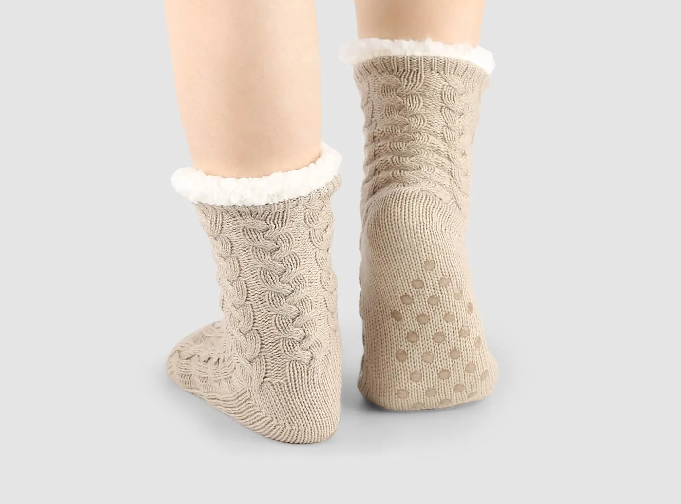 FitVille SureFoot Indoor Cozy Socks V1 (Unisex)