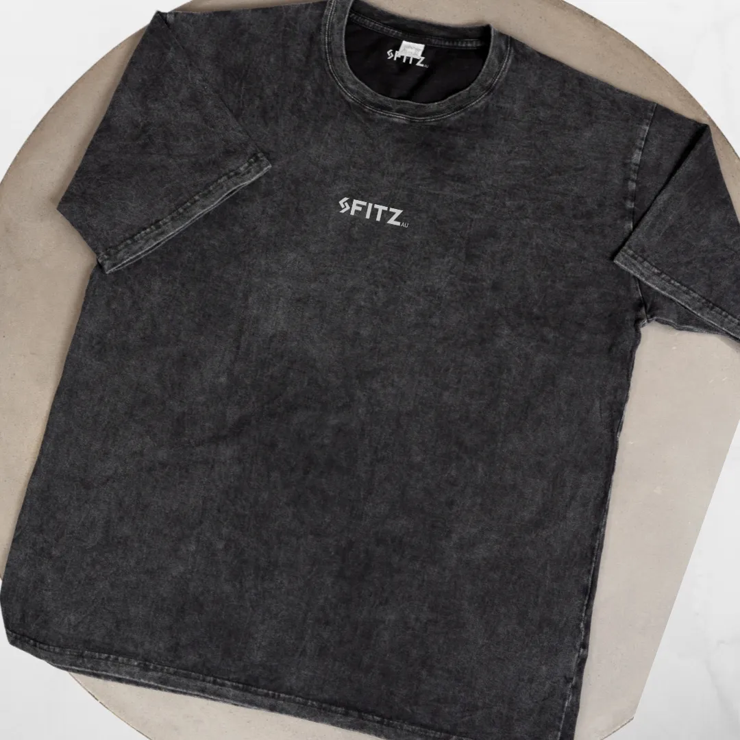 FITZ Casual TEE Stone Washed Heavy Weight Oversized