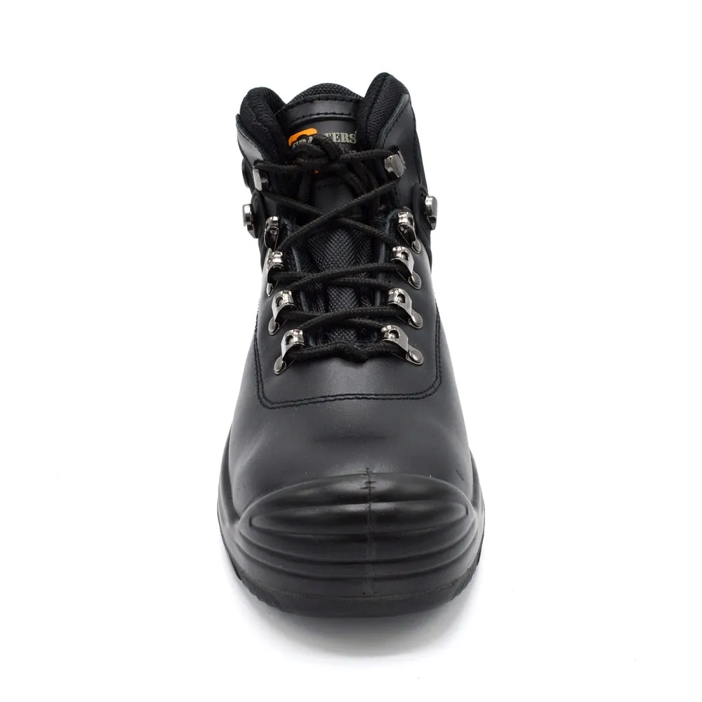 Grafters M9508A Wide Fit Safety Boot - Black - 3E Fitting