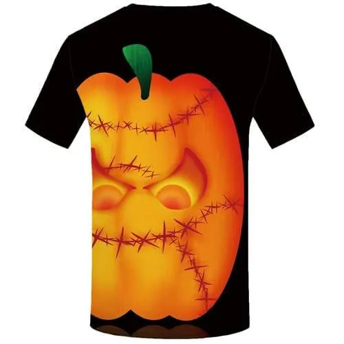 Halloween T-shirt Men Pumpkin T-shirts 3d Cosplay Tshirts Casual Gothic T shirts Funny Short Sleeve Hip hop Men women S-5XL Slim