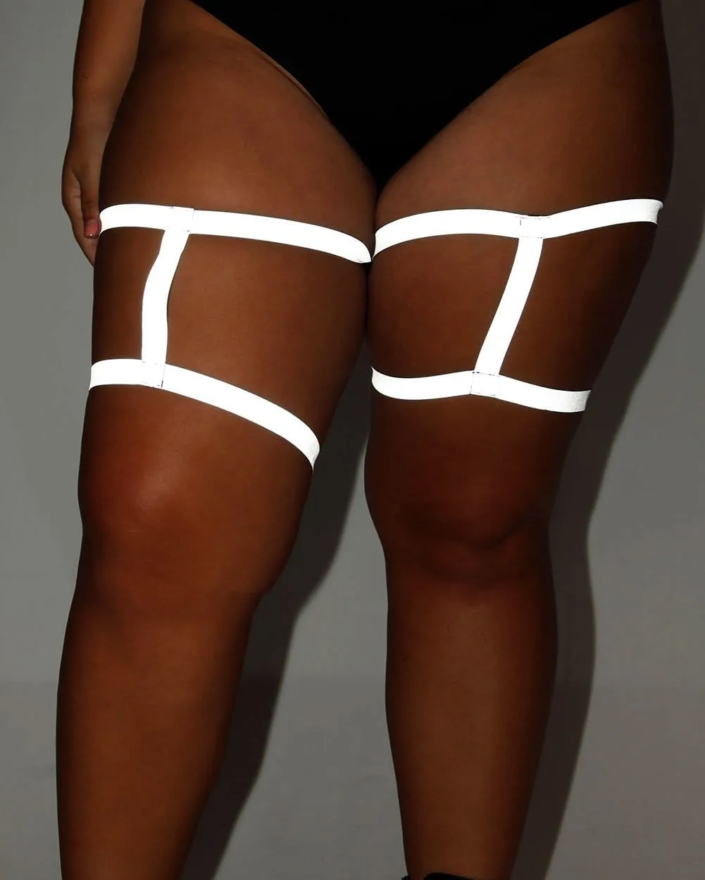 Harness Pair Leg Garters - Reflective