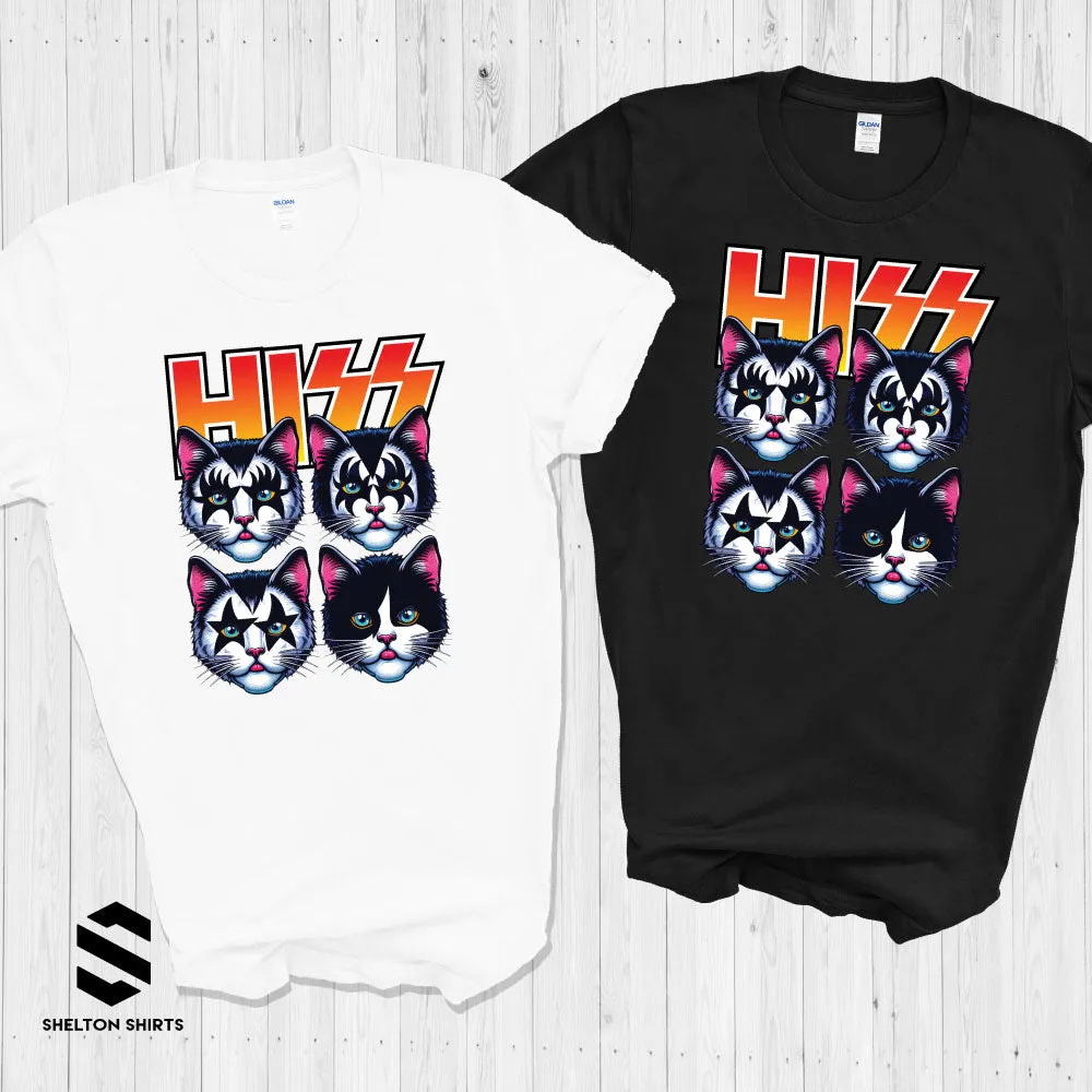 Hiss Cat Band Funny Parody Shirt